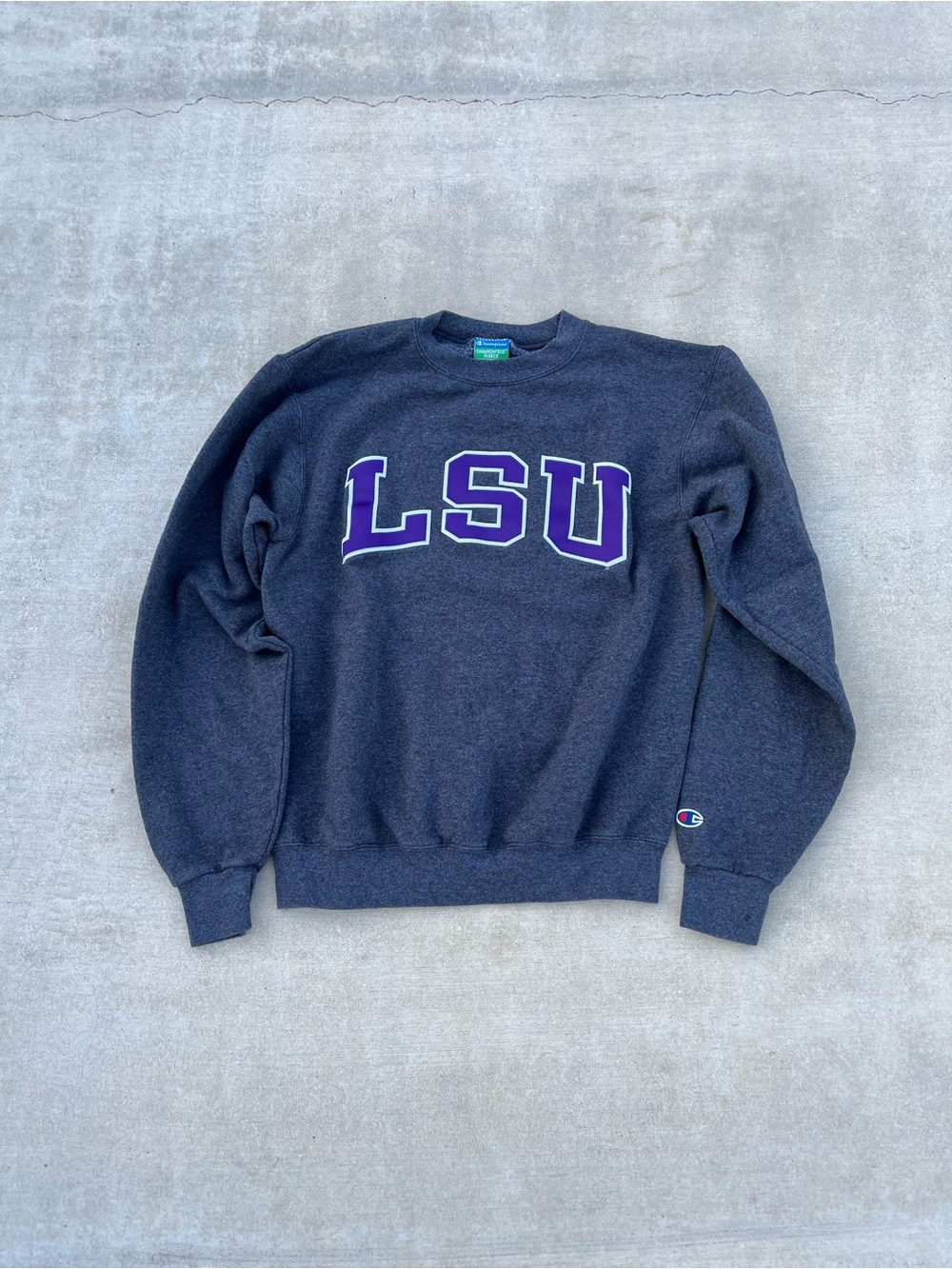 Vintage LSU Champion Gray Crewneck Sweatshirt size S